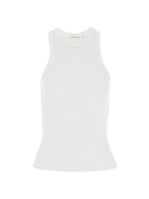 GOOD AMERICAN High-Neck Thermal Tank | Saks Fifth Avenue