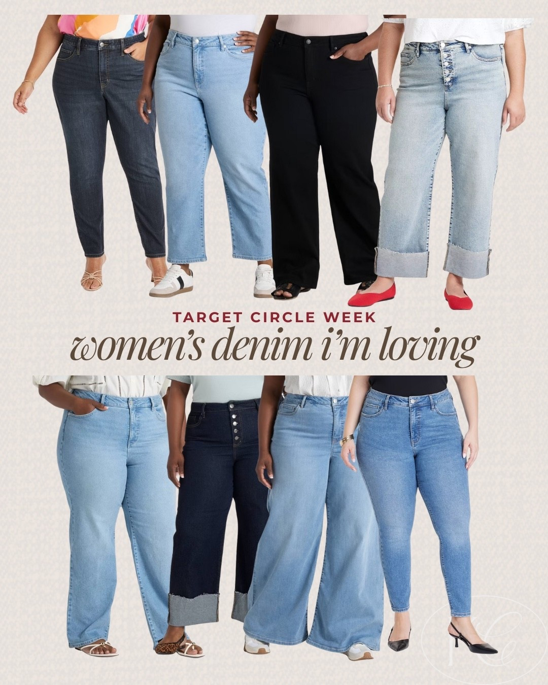 Shop 30% off women’s denim during Target Circle week. These are my favorite jeans that range in size from 16-30  

#LTKPlusSize #LTKFindsUnder50 #LTKSaleAlert