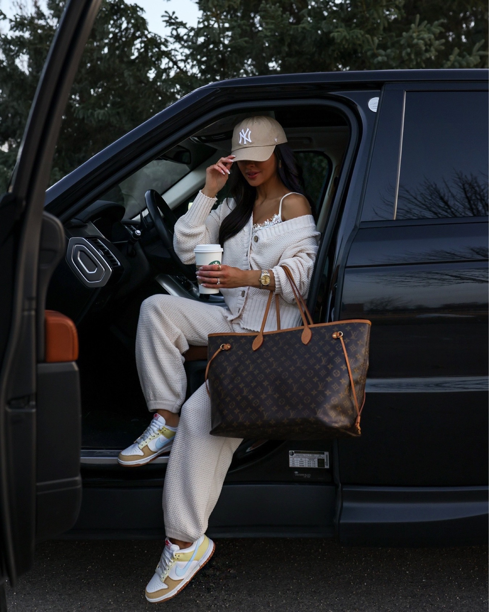 Casual weekend outfit ideas 
Free People white knit set wearing an XS
Nike dunk sneakers run TTS
Lace bralette



#LTKfitness #LTKfindsunder100 #LTKfindsunder50