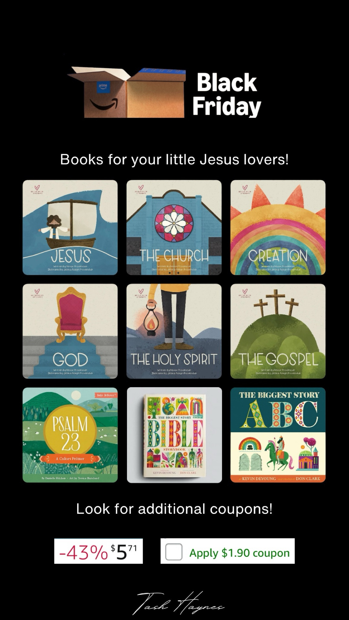 I love finding books for the girls that will help them grow in their faith with Jesus.

All of these are on sale right now for Black Friday at incredible prices! 🖤