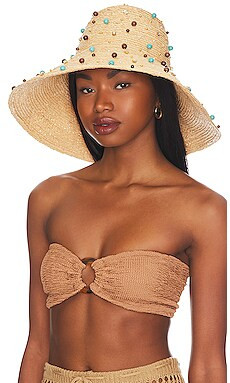 Embellished Straw Sun Hat
                    
                    Lele Sadoughi
                ... | Revolve Clothing (Global)