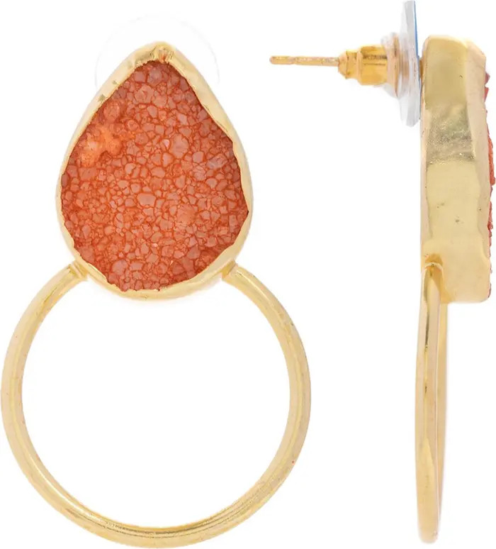 Druzy Hoop Earrings | Nordstrom Rack