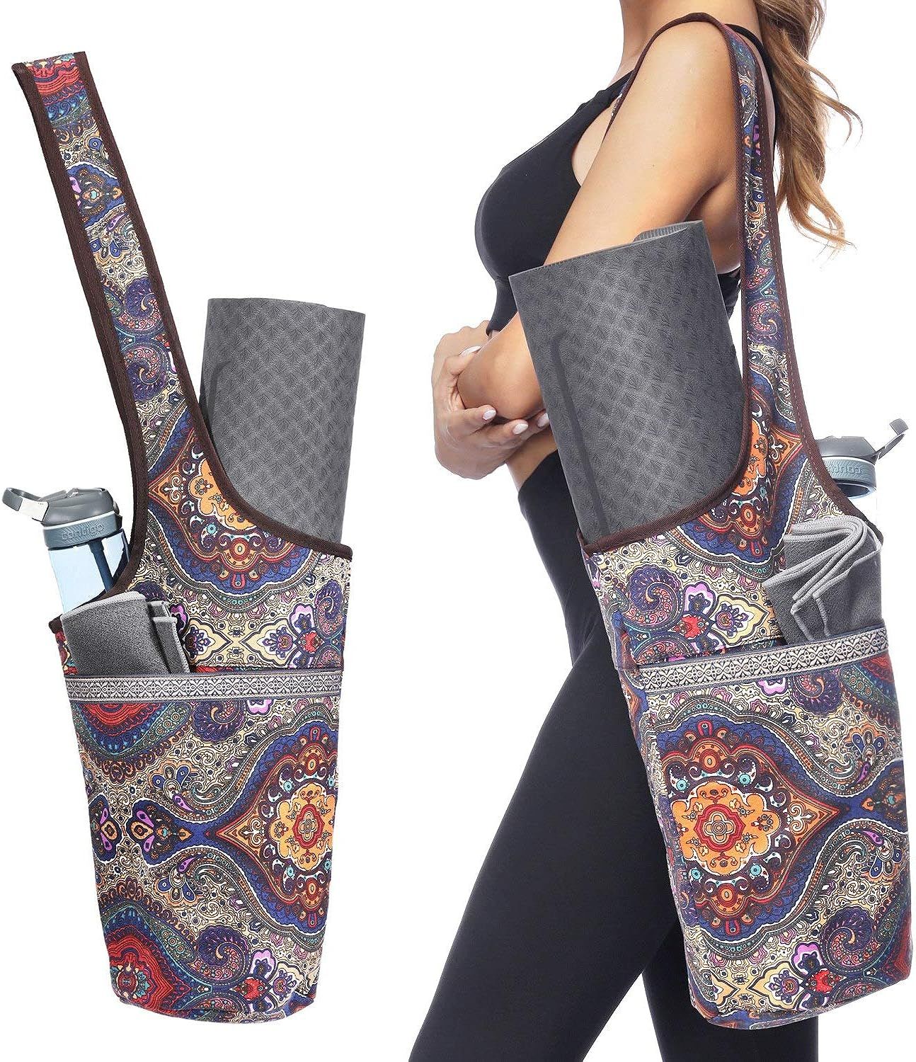 Amazon.com : Ewedoos Yoga Mat Bag with Large Size Pocket and Zipper Pocket, Fit Most Size Mats. (... | Amazon (US)