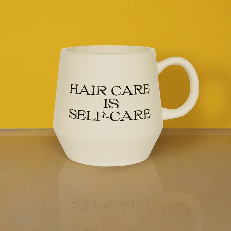 Hair Care Is Self-Care Mug - Off White & Ceramic | PATTERN | Pattern Beauty