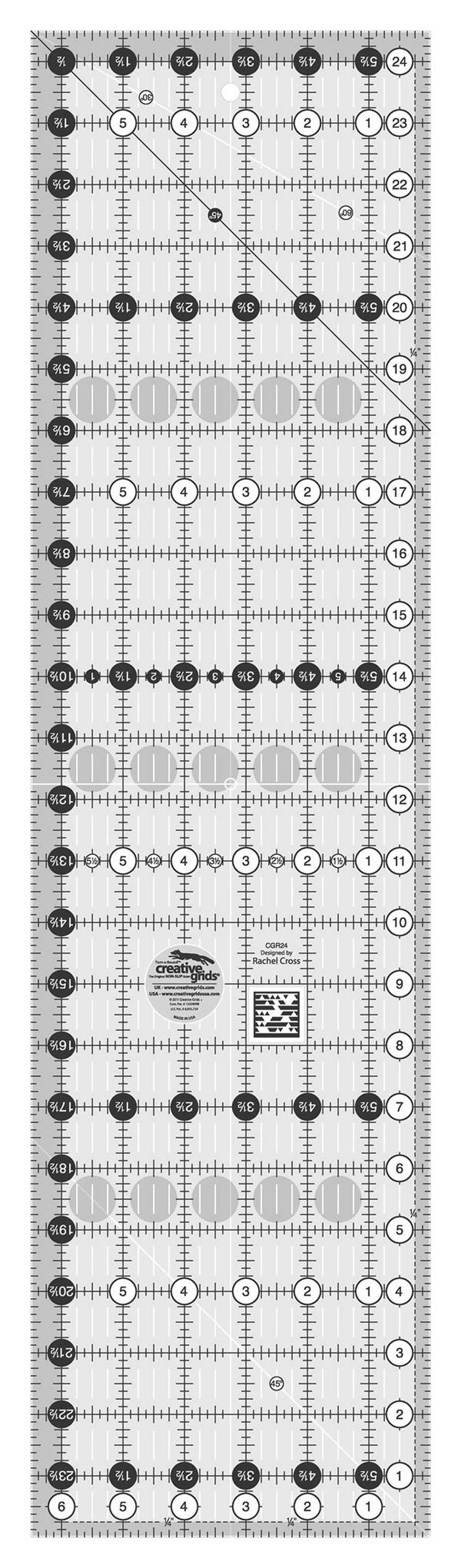 Creative Grids 6-1/2-inch X 24-1/2-inch Quilt Ruler (CGR24) - Etsy | Etsy (US)