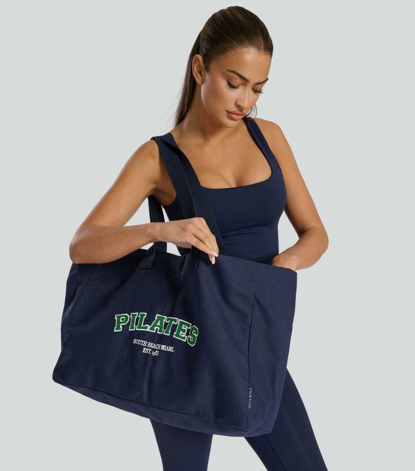 South Beach Navy Pilate Tote Bag  | New Look | New Look (UK)