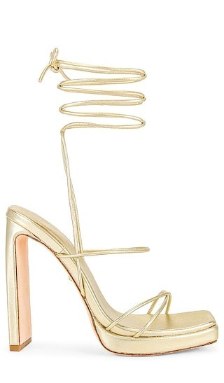 Laser Heel in Gold | Revolve Clothing (Global)