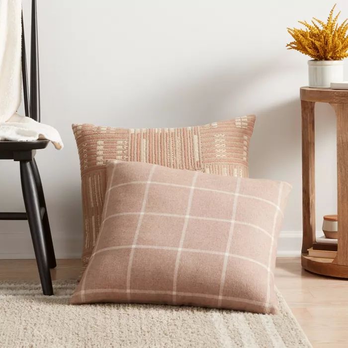 Windowpane Plaid Throw Pillow - Threshold™ | Target