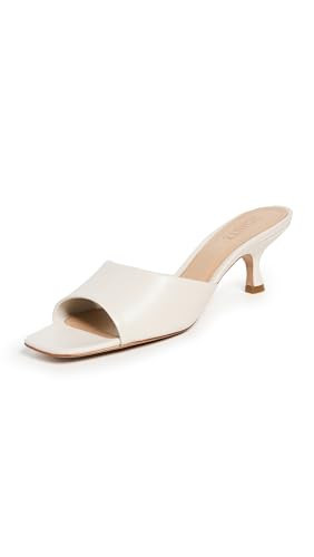 SCHUTZ Women's Dethalia Slide Heels, Pearl, 9.5 Medium US | Amazon (US)