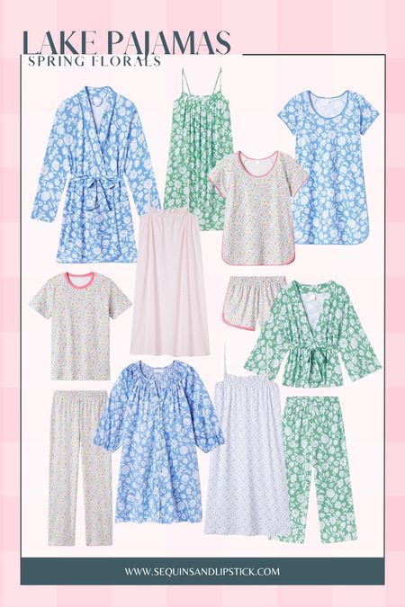 Lake pajamas spring florals are so comfy. All of the prints have options in nightgowns, two piece sets and robes.

#LTKSeasonal #LTKstyletip