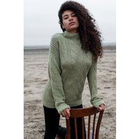 Green Wool Sweater, Knit Jumper, Olive Colour Knitted Top, Cable Knit Sweatshirt, Light Green Color  | Etsy (US)