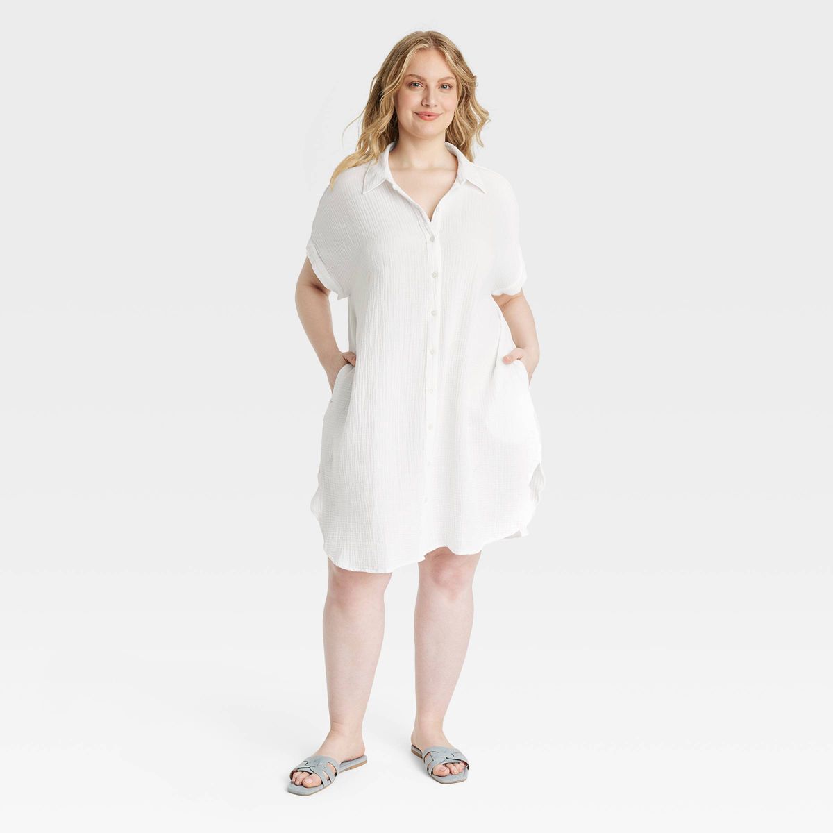 Women's Short Sleeve Mini Shirtdress - Universal Thread™ | Target