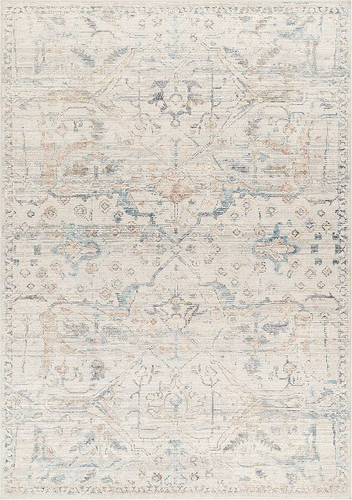 Becki Owens x Surya Marlene Area Rug, 6'7" x 9', Light Blue | Amazon (US)