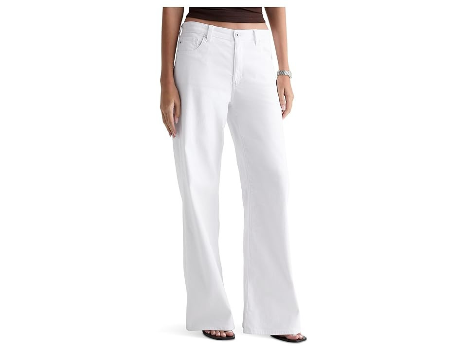 AG Jeans Saige Wide Leg Jeans in White Women's Jeans White : 29 30, Denim | Zappos