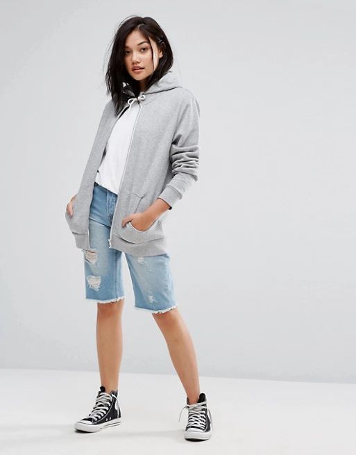 Only Long Distressed Boyfriend Shorts | ASOS US