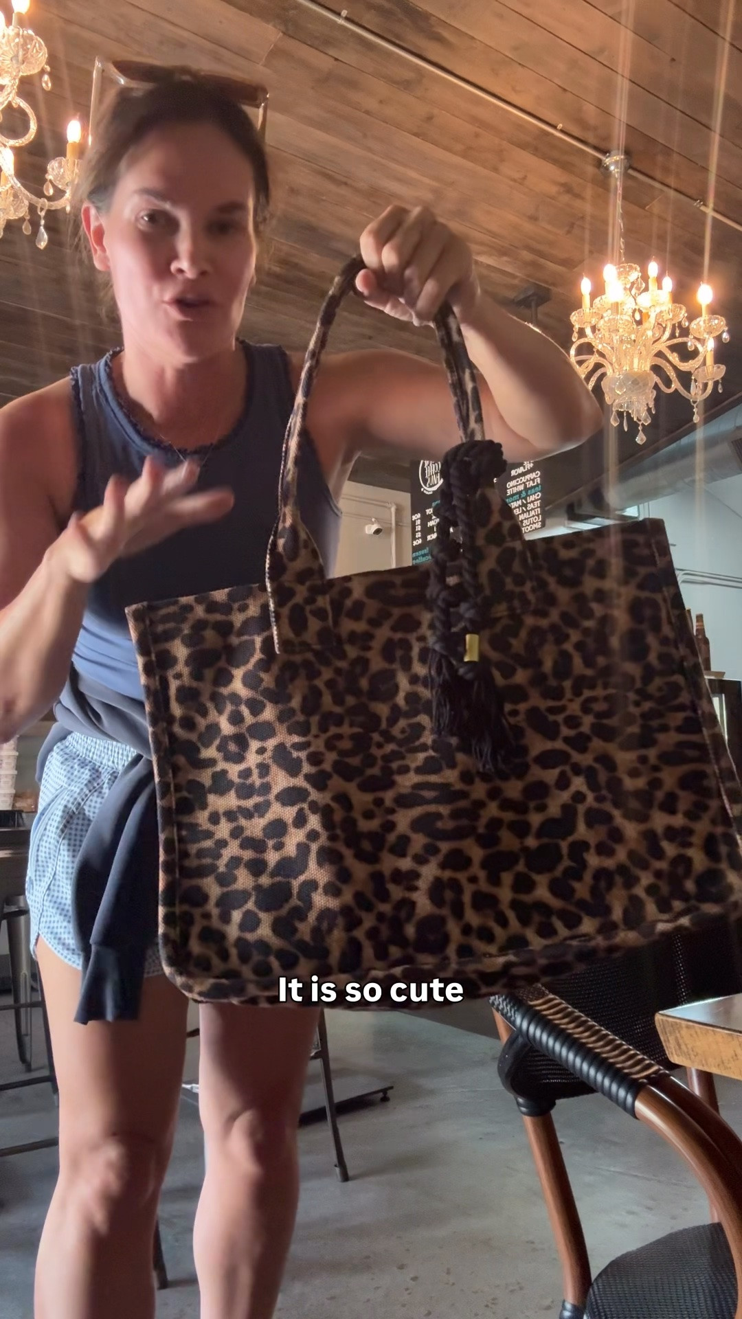 My easy ootd! From workout to working at the coffee shop. This tote is trending leopard and then some of my favorite workout shorts and built in bra tank. All true sizing #amazon #amazonfashion #targetstyle #athleisure #casualoutfit #worktote

#LTKSaleAlert #LTKootd #LTKmomlife