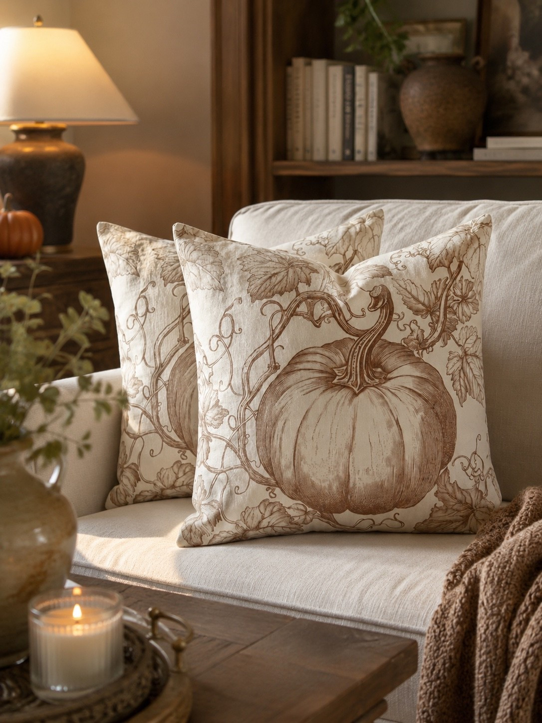 Vintage Pumpkin Pillow Covers | Amazon Fall Decor

Follow @farmtotablecreations on Instagram for more home finds and styling inspiration.

These vintage pumpkin pillow covers are the easiest way to give your living room a cozy fall refresh. The neutral toile-inspired design pairs beautifully with warm wood tones, creamy textiles, and timeless decor, creating a look that feels elevated without overpowering your space. Perfect for transitioning into the season while keeping your home warm, inviting, and effortlessly styled.

#fallpillows #pumpkinpillows #throwpillows #neutraldecor #falldecor #cozyhome #livingroomdecor #amazonhome #homedecor #fallstyling #autumndecor #neutralhome #seasonaldecor #cozyliving #sofadecor

#LTKHome #LTKSaleAlert #LTKSeasonal