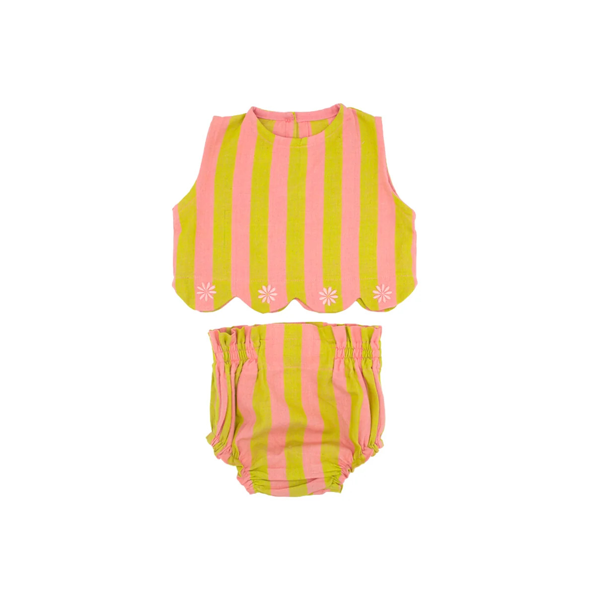 Mini Magnolia Pink Lemonade Stripe | Folklore Las Niñas