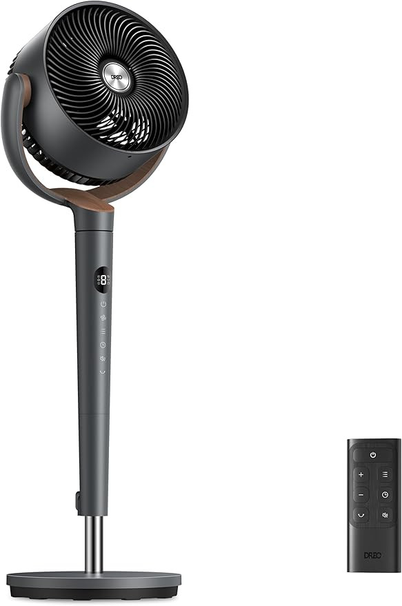 Dreo Fan for Bedroom, 120° Oscillating Standing Fan, DC Motor, Quiet Pedestal Fans, 9 Speeds, 4 ... | Amazon (US)