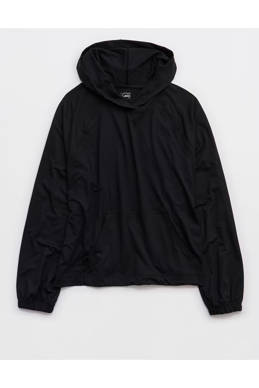 OFFLINE By Aerie Weekend Away Hoodie Women's True Black XXS | Aerie