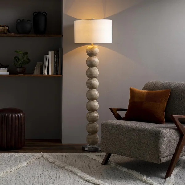 Becke Bubble Transitional Floor Lamp - Natural | Bed Bath & Beyond