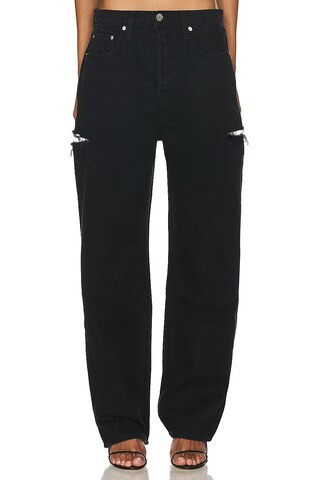GRLFRND Bella Petite Low Rise Boyfriend in Dark Canyon from Revolve.com | Revolve Clothing (Global)