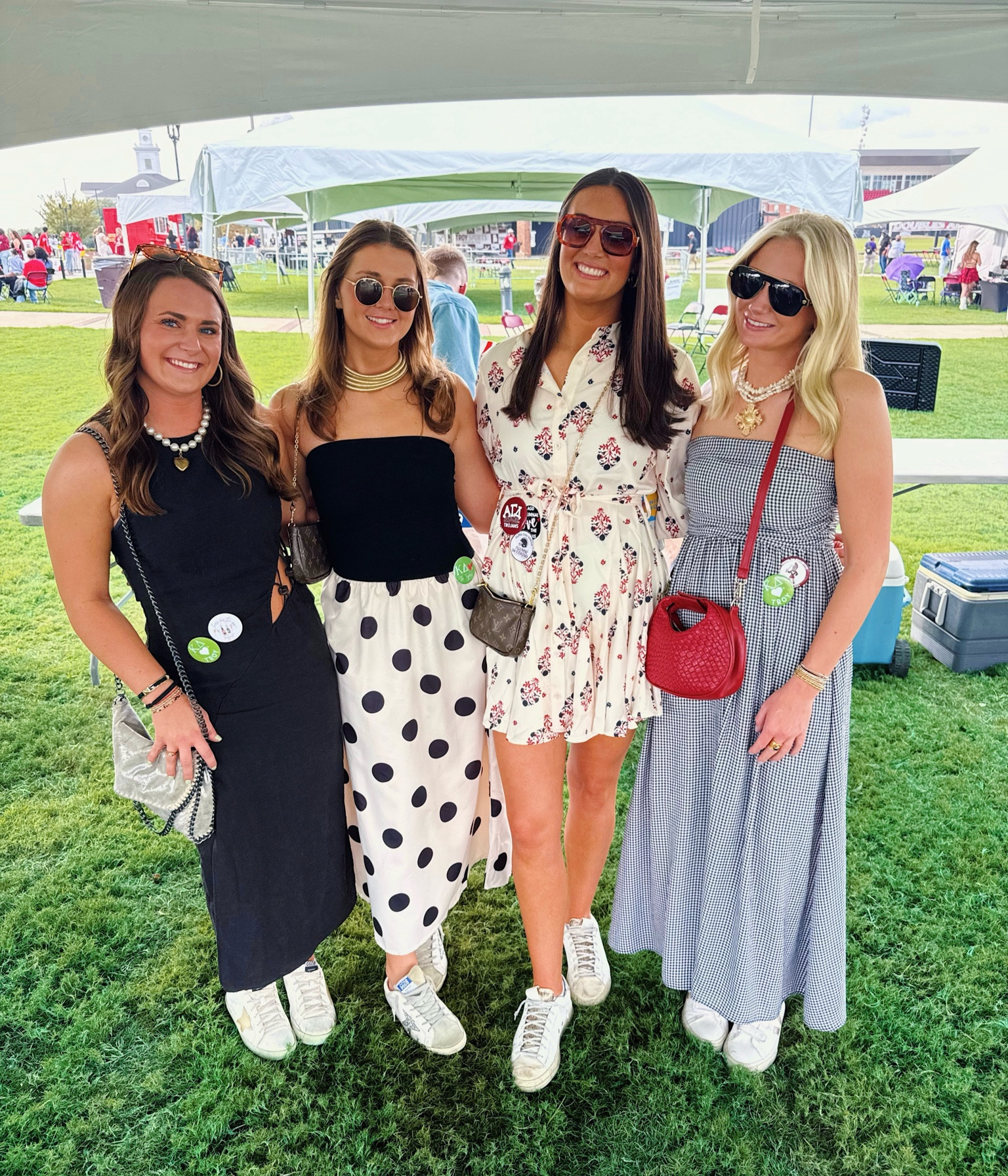 Polka dot moment! Dress sold out, similar options below🖤