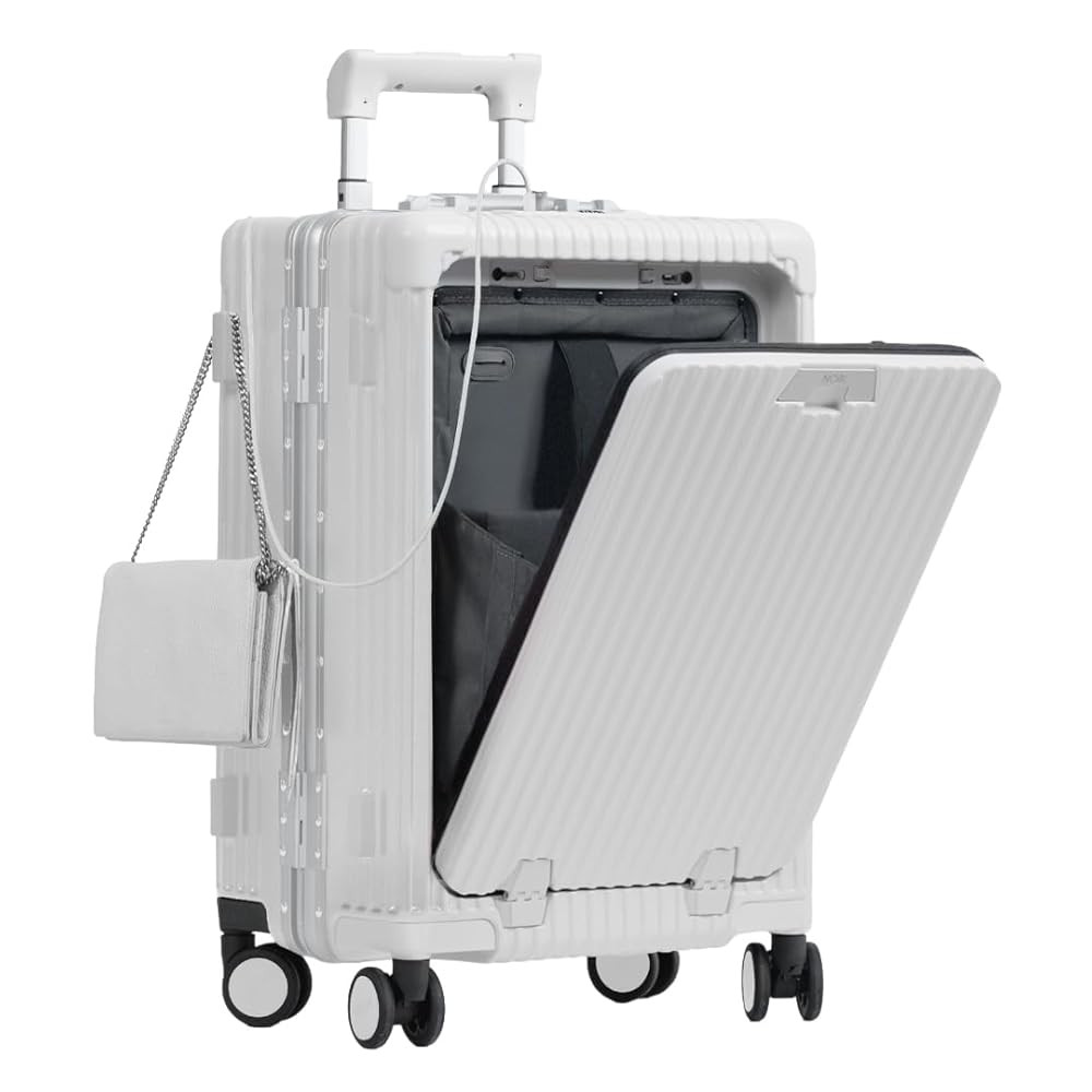 Nobl Travel Carry On Luggage, Noble Zipperless Aluminum Frame PC Hard Shell Suitcase, 22.5x15x9.5... | Amazon (US)