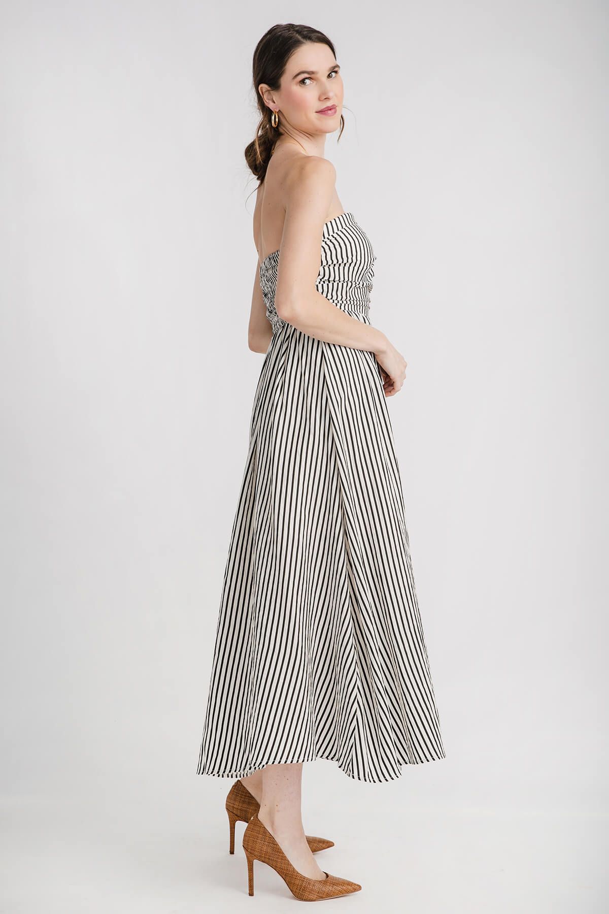 By Together Striped Strapless Dress | Social Threads