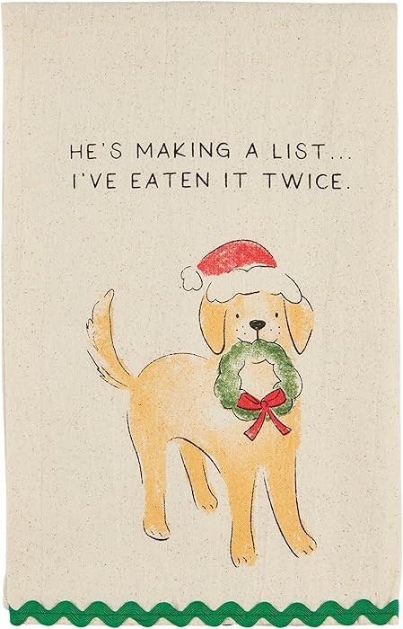 Mud Pie Christmas Pet Towels, List, 26" x 16 1/2" | Amazon (US)