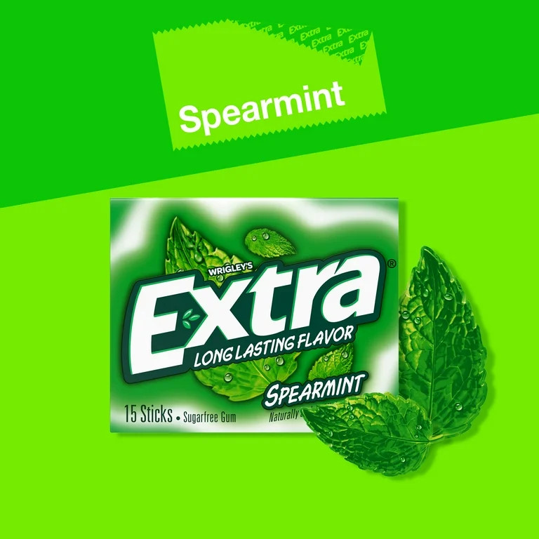 Extra Spearmint Back to School Sugar Free Chewing Gum - 15 Stick Pack | Walmart (US)