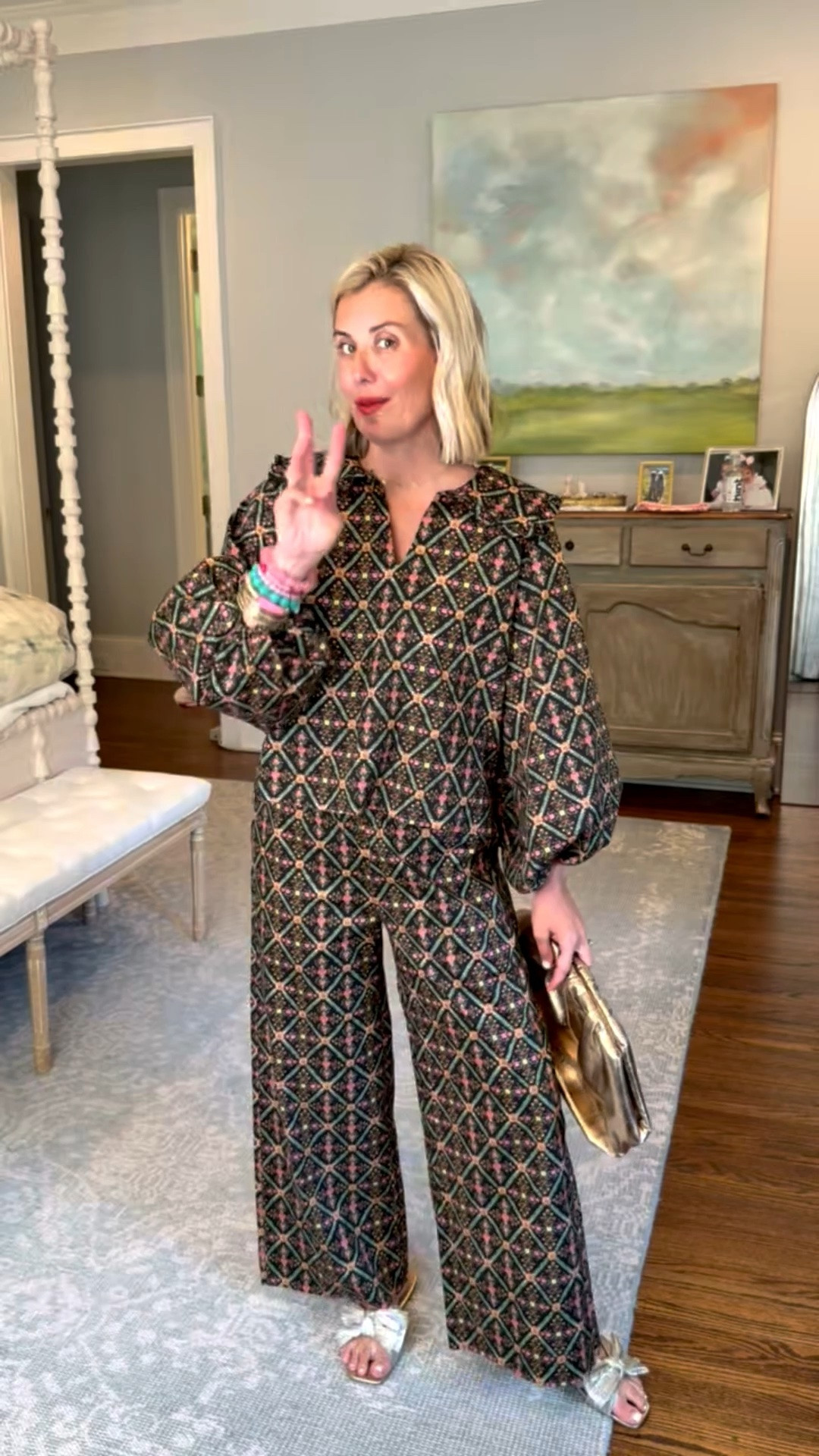 Quiet Culture sets are so good! This is on major sale!! They are party approved, travel approved & mix and match with tons of pieces in your closet. I’m wearing xs on set & 8 sandal. 
*Use code SHOPMOM for 20% off at Quiet Culture
*Use Catherine20 at A+B

#LTKmomlife #LTKootd #LTKOver40