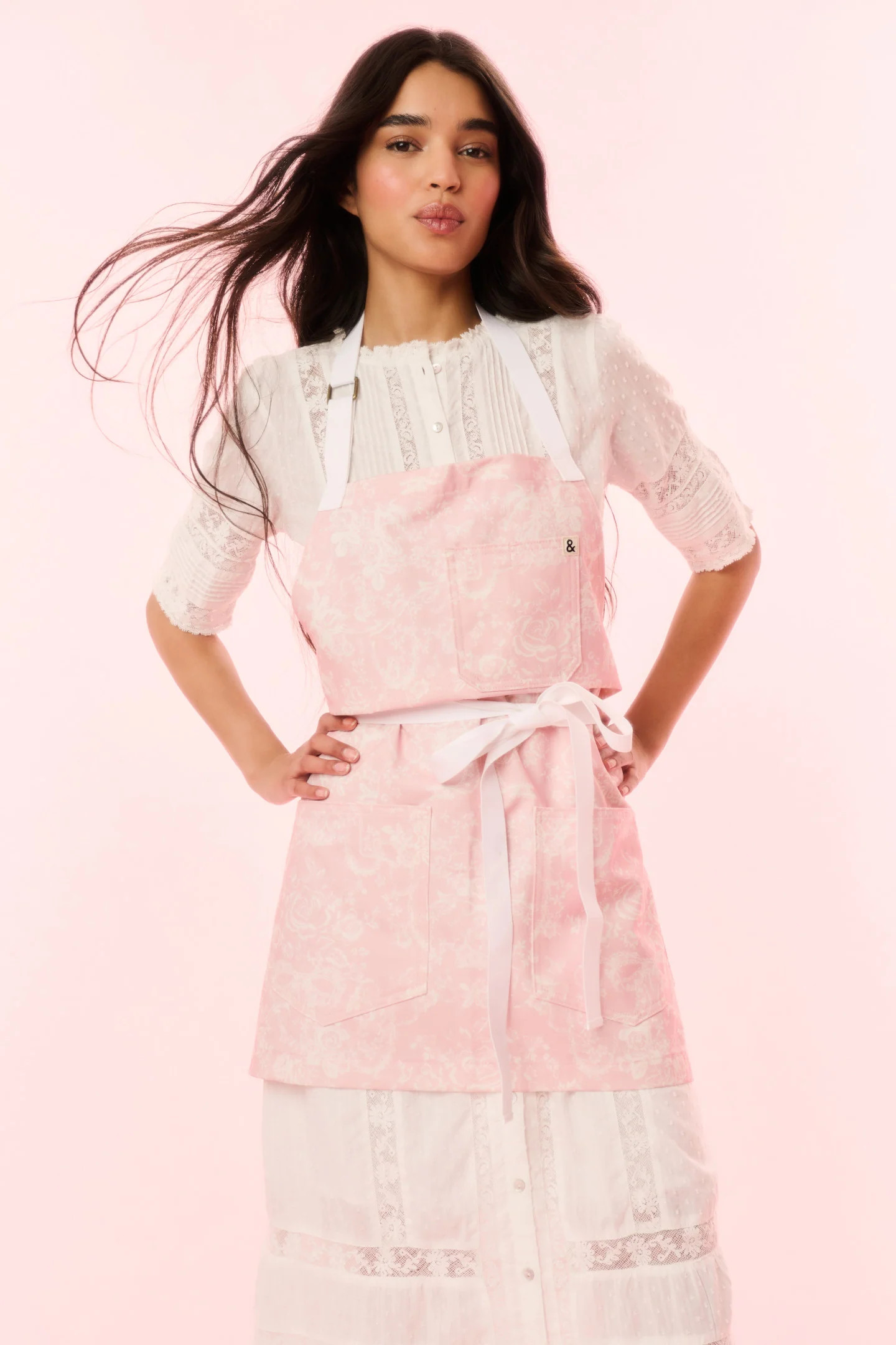 LoveShackFancy X Hedley & Bennett Perennial Pink Apron | LoveShackFancy