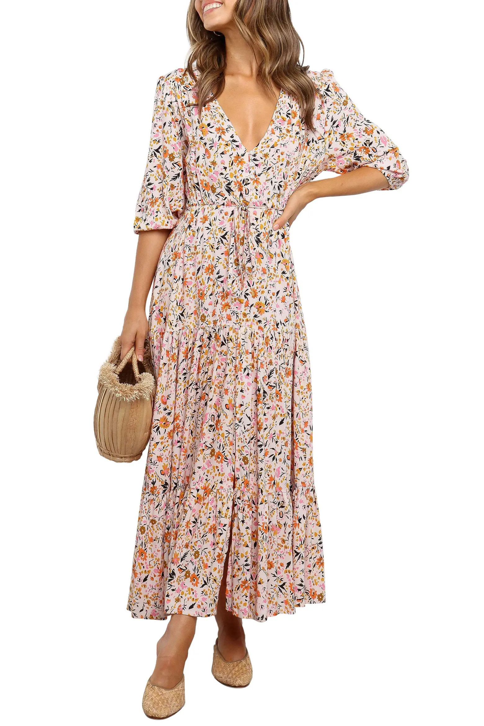 Kelda Floral Midi Dress (Women) | Nordstrom | Nordstrom