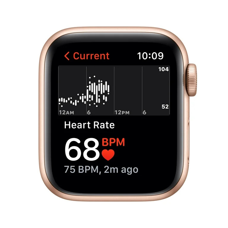 Apple Watch SE (1st Gen) GPS, 40mm Gold Aluminum Case with Starlight Sport Band - Regular | Walmart (US)