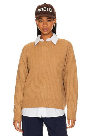 Cashmere Cropped Cable Crew
                    
                    BEVERLY HILLS x REVOLVE | Revolve Clothing (Global)