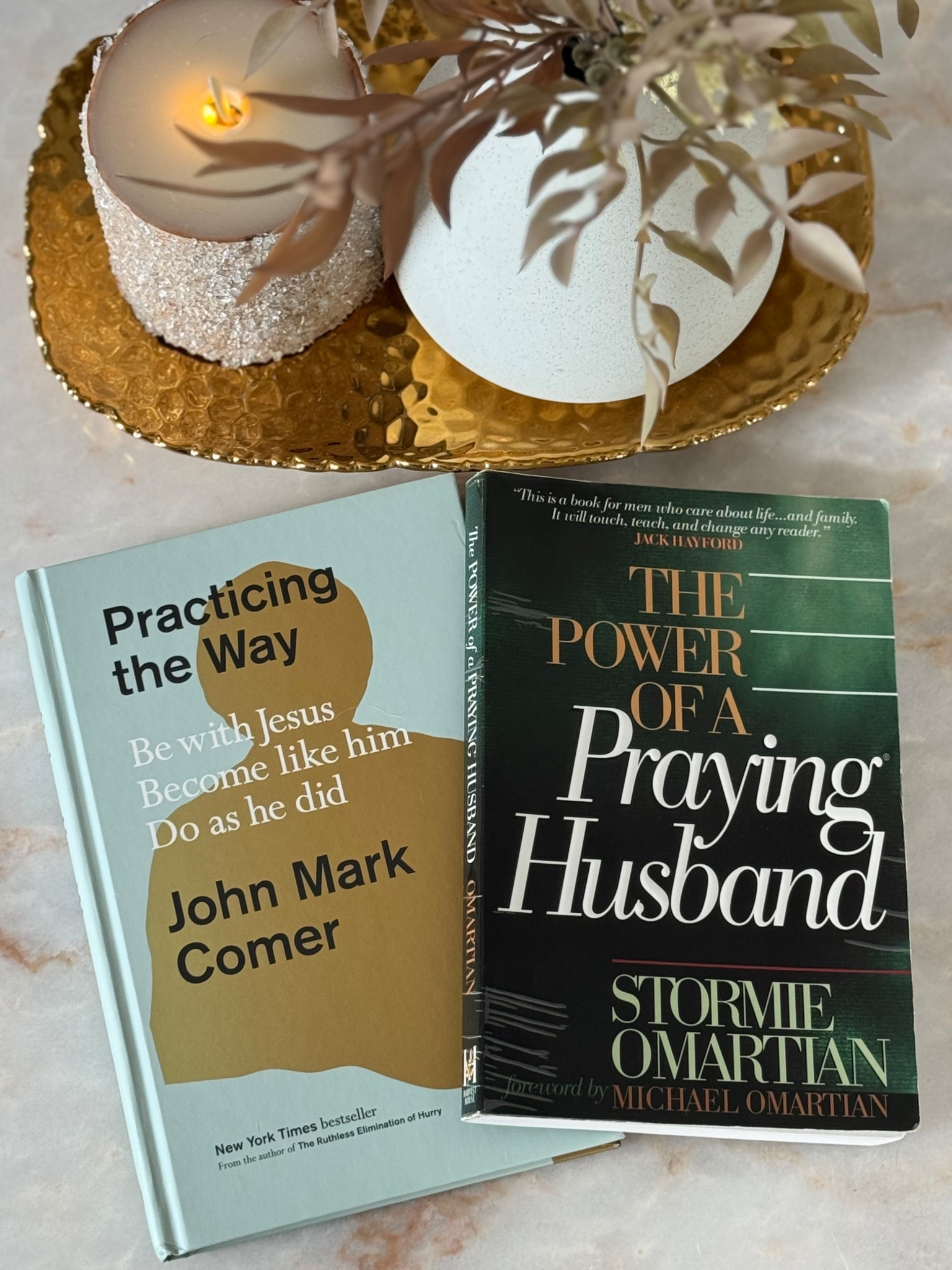 Morning quiet time currently looks like this as a Christian married couple! Anything by John Mark Comer is a mind-blowing read. PS there is also Power of a Praying Wife (also linked here)! 

#LTKWedding #LTKHome