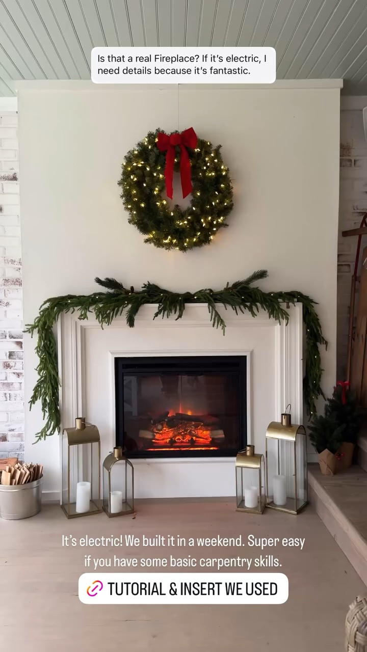 It’s electric! We built it in a weekend. Super easy if you have some basic carpentry skills.

#LTKHome