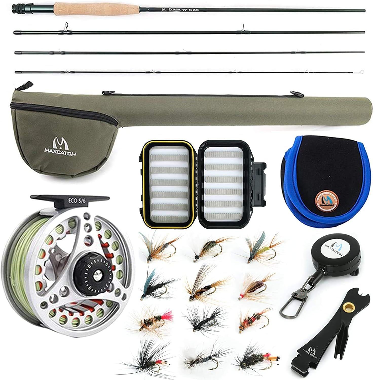 Maxcatch Extreme Fly Fishing Combo Kit 3/5/6/8 Weight, Starter Fly Rod and Reel Outfit, with a Pr... | Amazon (CA)