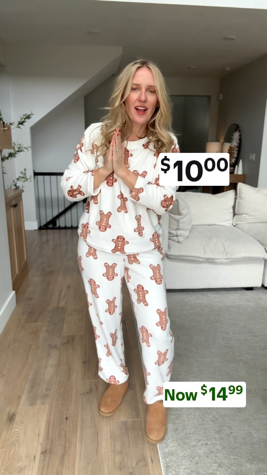 Now only $10 🎄
These plush Christmas pajama sets from Walmart are such a good holiday find and make the cutest gift idea for cozy nights at home. Super soft, comfy, and festive without being over the top.

Fit note: I sized up to a large, but my true size medium would have been the better fit — I’d recommend staying true to size.

Perfect for gifting, lounging, or matching holiday mornings 🤍
Linked here before sizes sell out!

#LTKunder10 #LTKholiday #LTKgifts #LTKfinds #WalmartFinds #WalmartFashion #HolidayPajamas #ChristmasPJs #CozyFinds #GiftIdeas #AffordableFashion #MomStyle #BudgetFinds #HolidayDeals


#LTKSaleAlert #LTKHoliday #LTKFindsUnder50