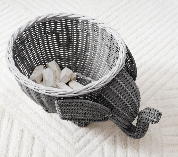 Elephant Shaped Storage Basket | Pottery Barn Kids