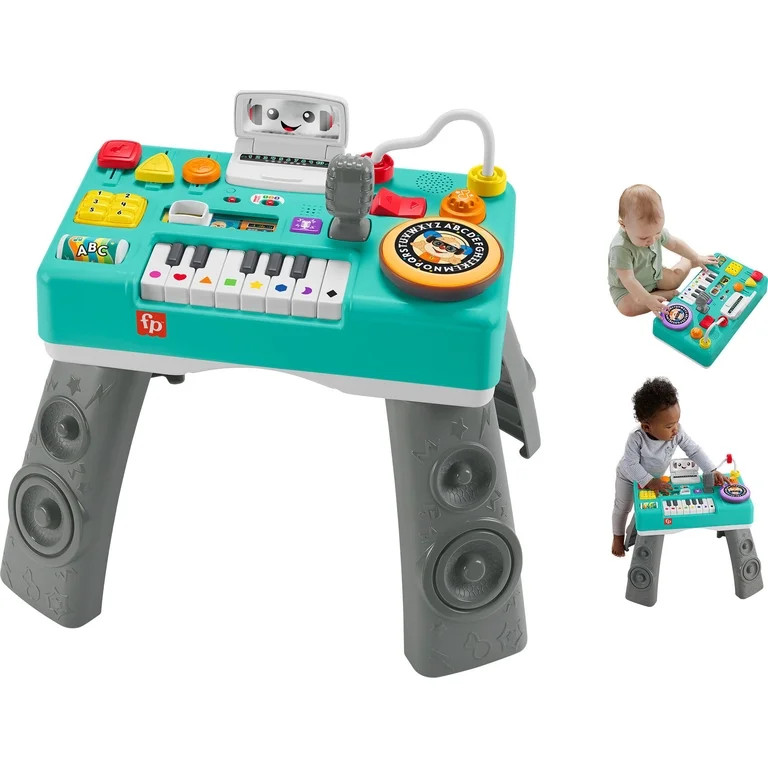 Fisher-Price Laugh and Learn Mix & Learn DJ Activity Table, Baby & Toddler Toys for 6-36 Months | Walmart (US)