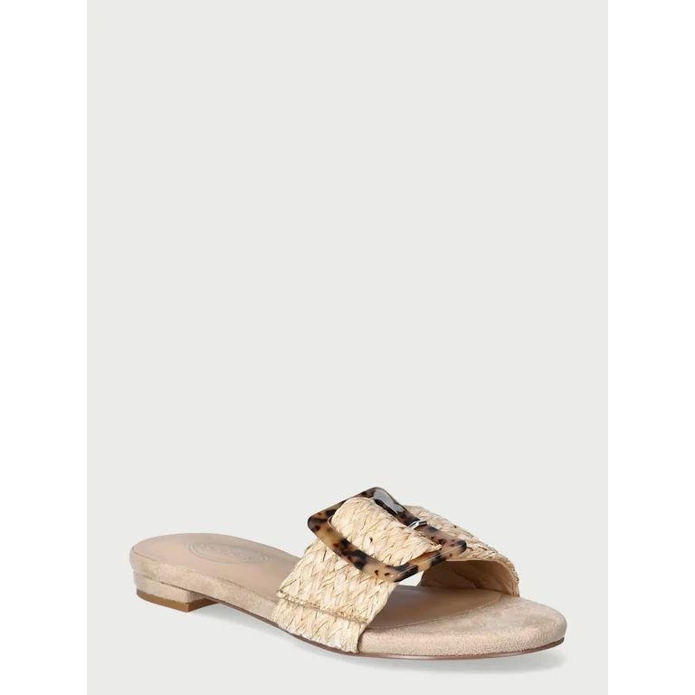 Scoop Women's Buckle Slide Sandals - Walmart.com | Walmart (US)