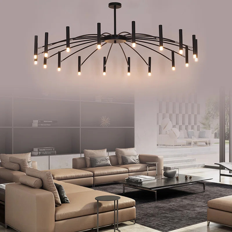Erlen 18 - Light Geometric Chandelier | Wayfair North America
