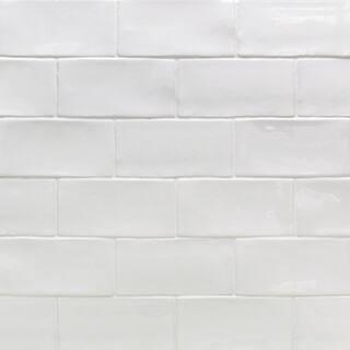 Ivy Hill Tile Catalina White 3 in. x 6 in. Polished Ceramic Subway Wall Tile (5.38 sq. ft./case)-... | The Home Depot