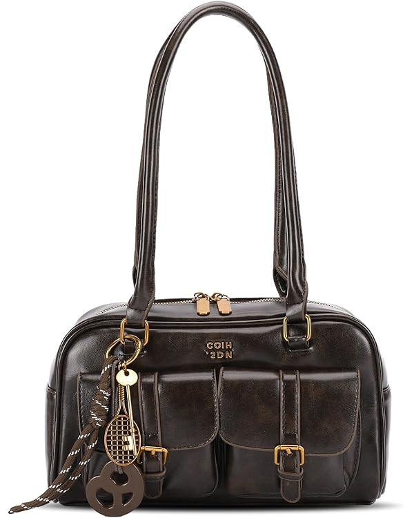 Shoulder Bag Retro Top Handle Bag Y2k 90s Multiple Pockets Designer Handbag Soft Trendy Underarm ... | Amazon (US)