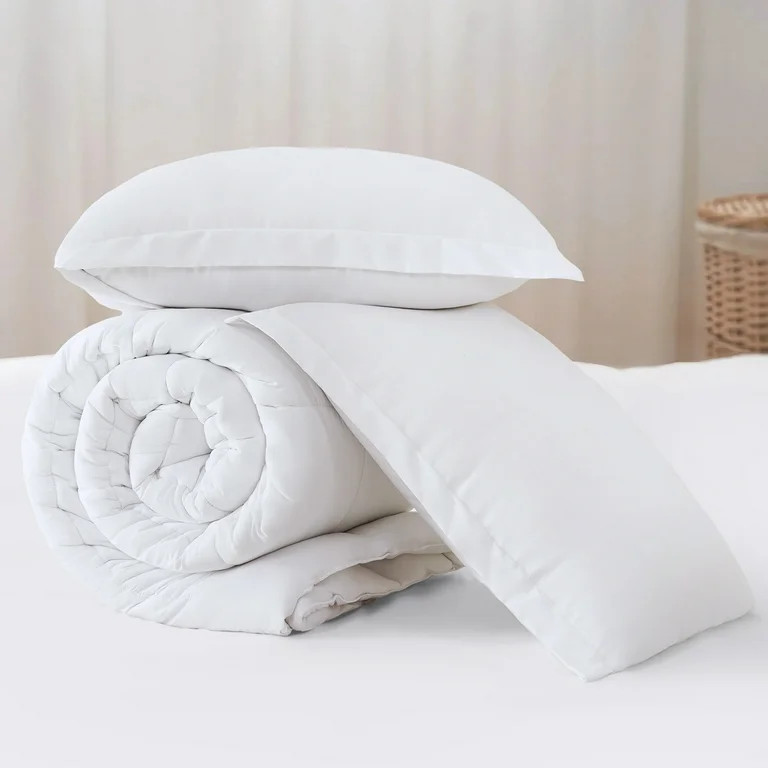 INGALIK All Season Comforter Set Queen Size, Quilted Down Alternative Comforter with Corner Tabs,... | Walmart (US)