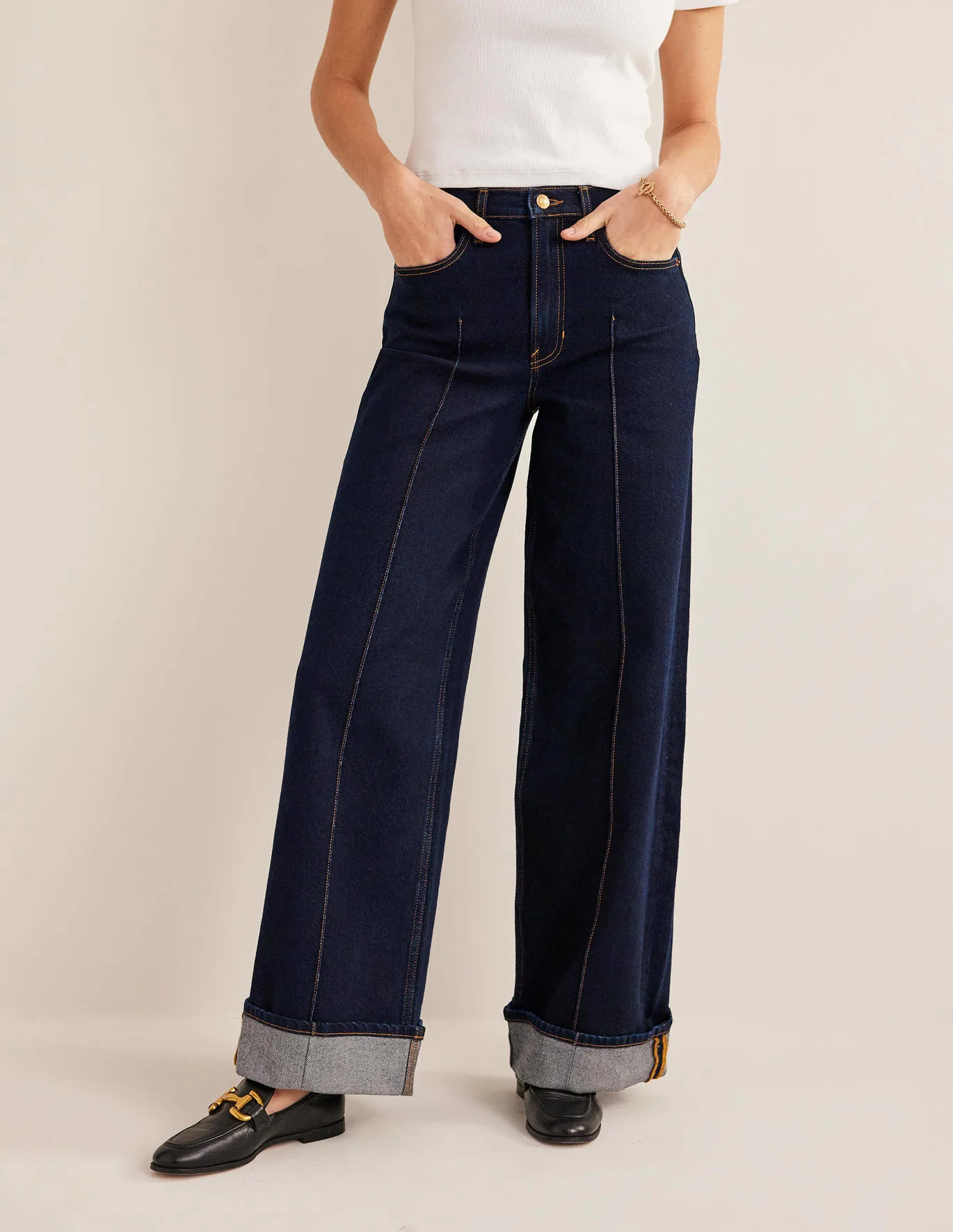 Turn-up Jeans - Indigo | Boden (UK & IE)