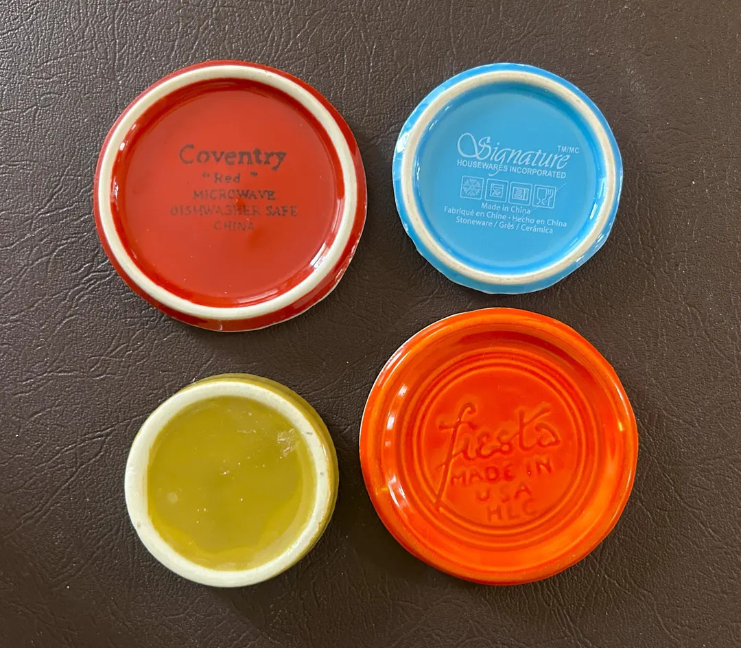 Ceramic Mosaic Tiles: Colorful Cup Bottoms, Set of 4 - Etsy | Etsy (US)