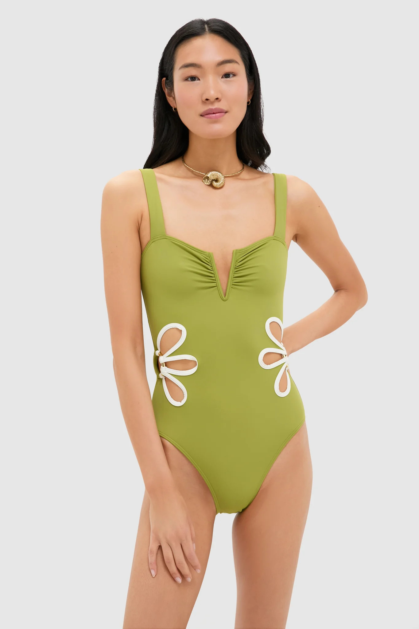 Moss and Ivory Flora One Piece | Tuckernuck (US)